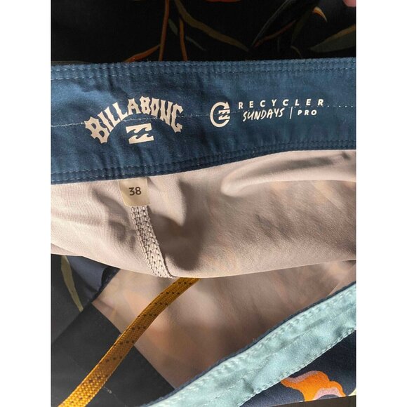 Billabong Recycler Sundays Pro Mens 38 Board Shorts Tropical Hawaiian Beach - Picture 3 of 6